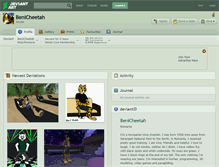 Tablet Screenshot of benicheetah.deviantart.com