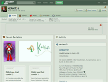 Tablet Screenshot of kermit31.deviantart.com