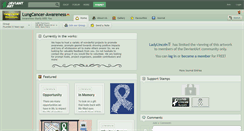 Desktop Screenshot of lungcancer-awareness.deviantart.com
