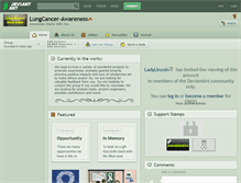 Tablet Screenshot of lungcancer-awareness.deviantart.com