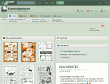 Tablet Screenshot of endzonespectators.deviantart.com