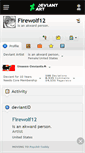Mobile Screenshot of firewolf12.deviantart.com
