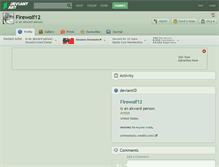 Tablet Screenshot of firewolf12.deviantart.com