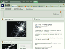 Tablet Screenshot of dh2050.deviantart.com