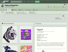 Tablet Screenshot of platinumpegasister.deviantart.com