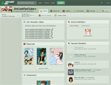 Tablet Screenshot of jimcookfanclube.deviantart.com