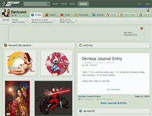 Tablet Screenshot of danicoool.deviantart.com