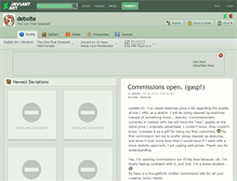 Tablet Screenshot of debolte.deviantart.com