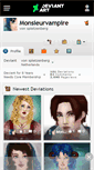 Mobile Screenshot of monsieurvampire.deviantart.com