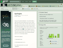 Tablet Screenshot of anti-twilight-army.deviantart.com