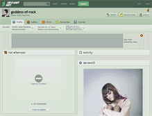 Tablet Screenshot of goddess-of-rock.deviantart.com