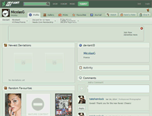 Tablet Screenshot of nicolasg.deviantart.com