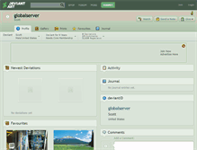 Tablet Screenshot of globalserver.deviantart.com
