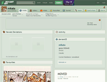 Tablet Screenshot of mikata.deviantart.com