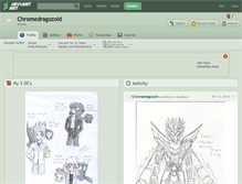 Tablet Screenshot of chromedragozoid.deviantart.com