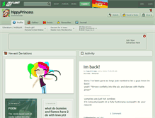 Tablet Screenshot of hippyprincess.deviantart.com