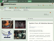 Tablet Screenshot of biohazardphilosopher.deviantart.com
