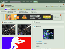 Tablet Screenshot of cascarosan.deviantart.com
