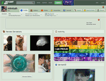 Tablet Screenshot of mirelush.deviantart.com