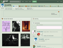 Tablet Screenshot of kowashite.deviantart.com