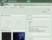 Tablet Screenshot of nikobet.deviantart.com
