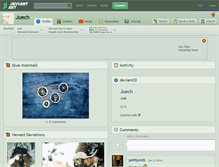 Tablet Screenshot of juech.deviantart.com