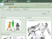 Tablet Screenshot of michaelaquino000.deviantart.com