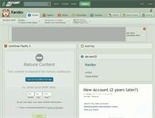 Tablet Screenshot of kandex.deviantart.com