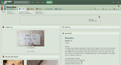 Desktop Screenshot of blackyred.deviantart.com