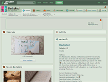 Tablet Screenshot of blackyred.deviantart.com