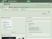 Tablet Screenshot of cherrycrush.deviantart.com