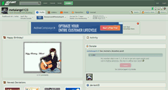 Desktop Screenshot of metalangel123.deviantart.com