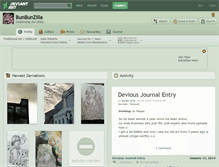 Tablet Screenshot of bunbunzilla.deviantart.com