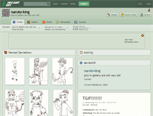 Tablet Screenshot of naruto-king.deviantart.com