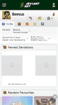 Mobile Screenshot of beesus.deviantart.com