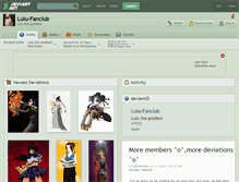 Tablet Screenshot of lulu-fanclub.deviantart.com