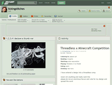 Tablet Screenshot of lickingstitches.deviantart.com