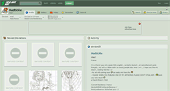 Desktop Screenshot of madtickle.deviantart.com