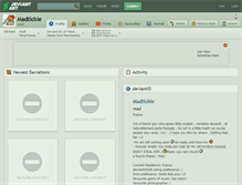 Tablet Screenshot of madtickle.deviantart.com