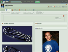 Tablet Screenshot of jamesbrett.deviantart.com