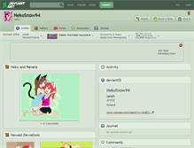 Tablet Screenshot of nekosnow94.deviantart.com