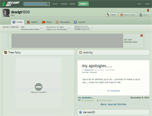 Tablet Screenshot of deadgirl333.deviantart.com