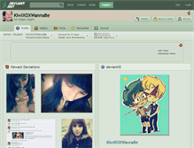 Tablet Screenshot of kiwixoxwannabe.deviantart.com