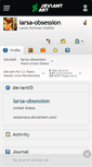 Mobile Screenshot of larsa-obsession.deviantart.com