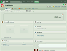 Tablet Screenshot of kimchieater.deviantart.com