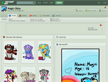 Tablet Screenshot of magic-obby.deviantart.com