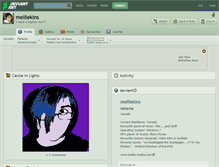 Tablet Screenshot of melliekins.deviantart.com