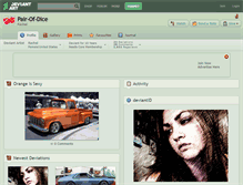 Tablet Screenshot of pair-of-dice.deviantart.com