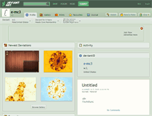 Tablet Screenshot of e-mc3.deviantart.com