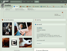 Tablet Screenshot of imrallion.deviantart.com